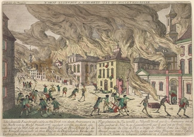 Representation of the Terrible Fire at New York.