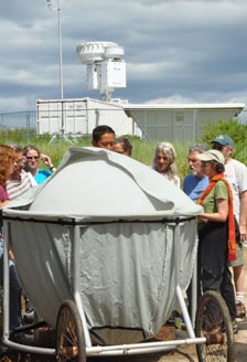 Preparing to launch a weather balloon at the ARM facility at Cape Cod National Seashore Preparing to launch a weather balloon at the ARM facility at Cape Cod National Seashore
