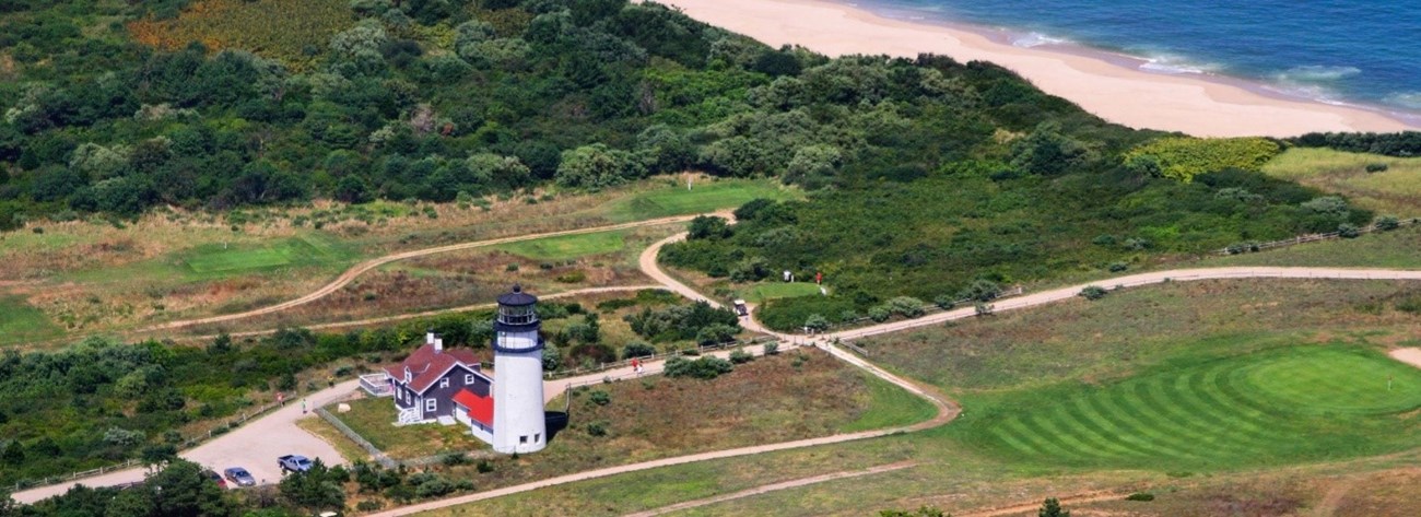 highland light with golf course