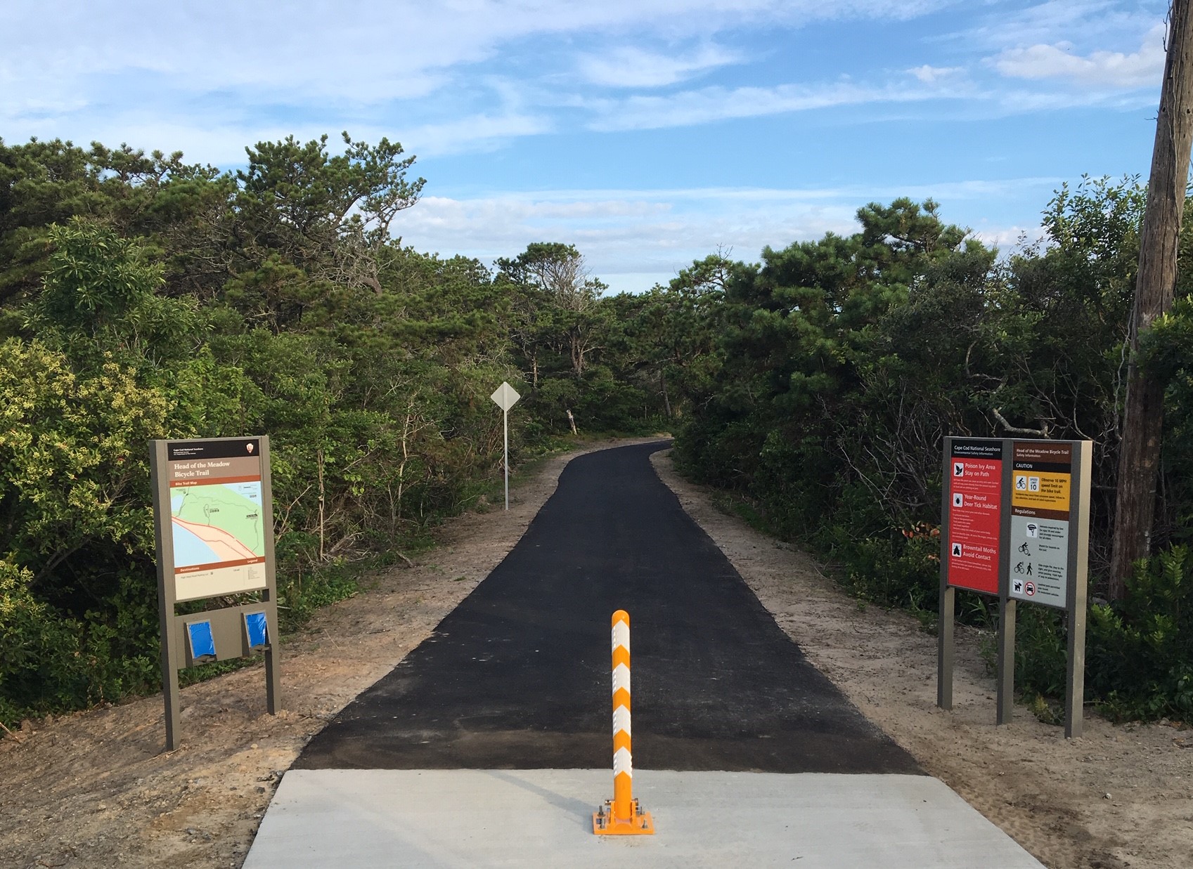 Image of a newly paved bicycle trail