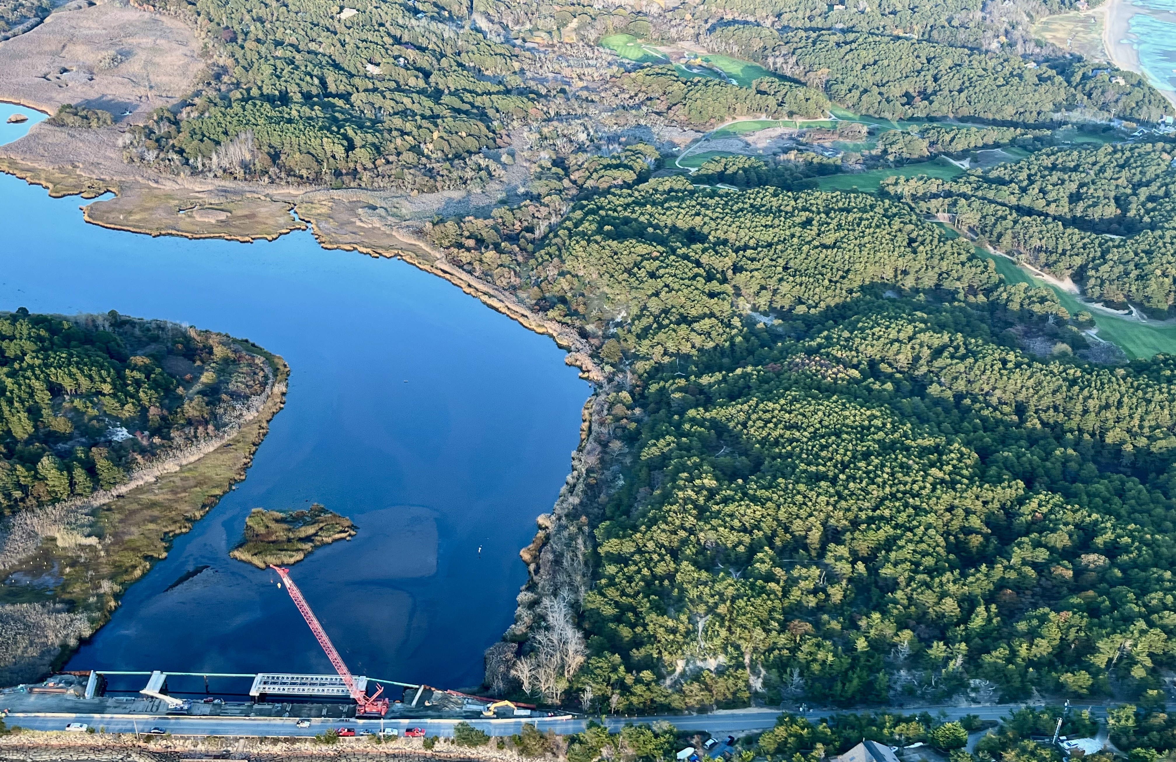 Mill Creek #1 10.26.23 Aerial image of Herring River and Mill Creek