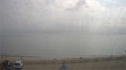 grainy web cam image of the ocean