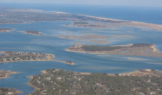 An aerial photograph of Cape Cod National Seashore