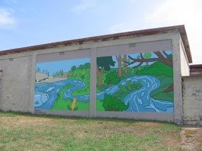 Highlands Center Herring Run Mural Highlands Center Herring Run Mural