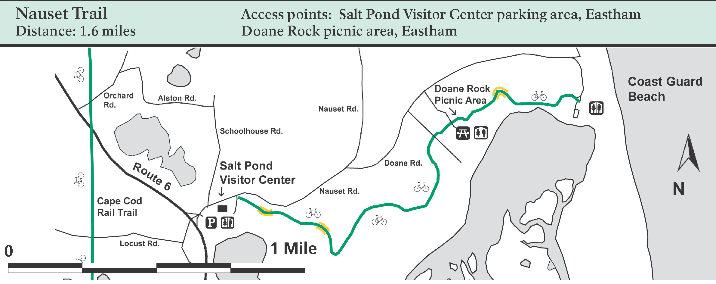 Nauset Bike Trail map