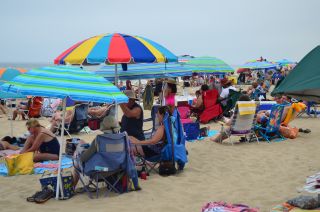 Summer beach scene Summer beach scene