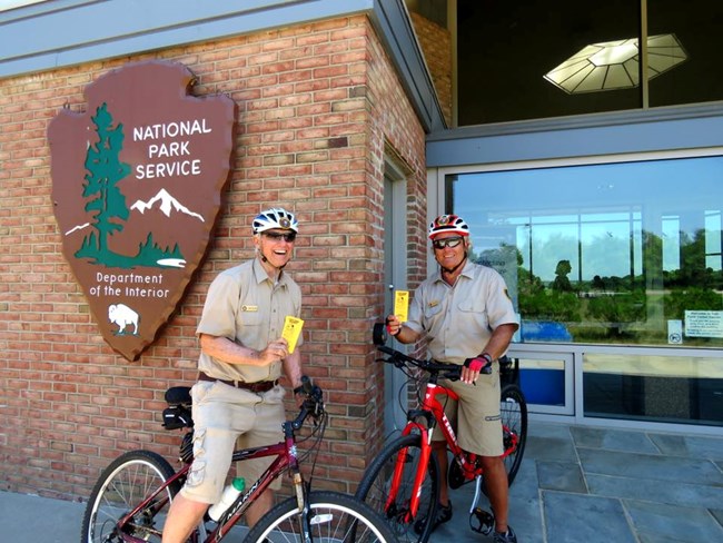 Bike trail volunteers