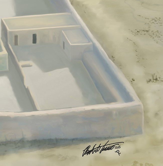 artist depiction of Compound B in ancient times artist depiction of Compound B in ancient times