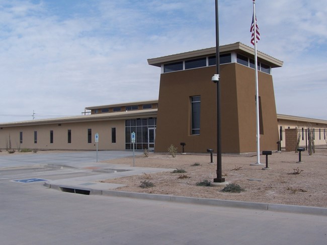 Entrance to the building.
