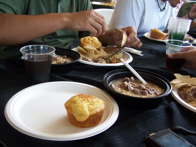 plates of food from the Desert Rain Cafe