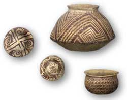Examples of fine Hohokam pottery.