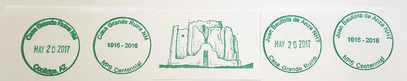 Cancellation Ink Stamp Five (5) ink stamps for passport book