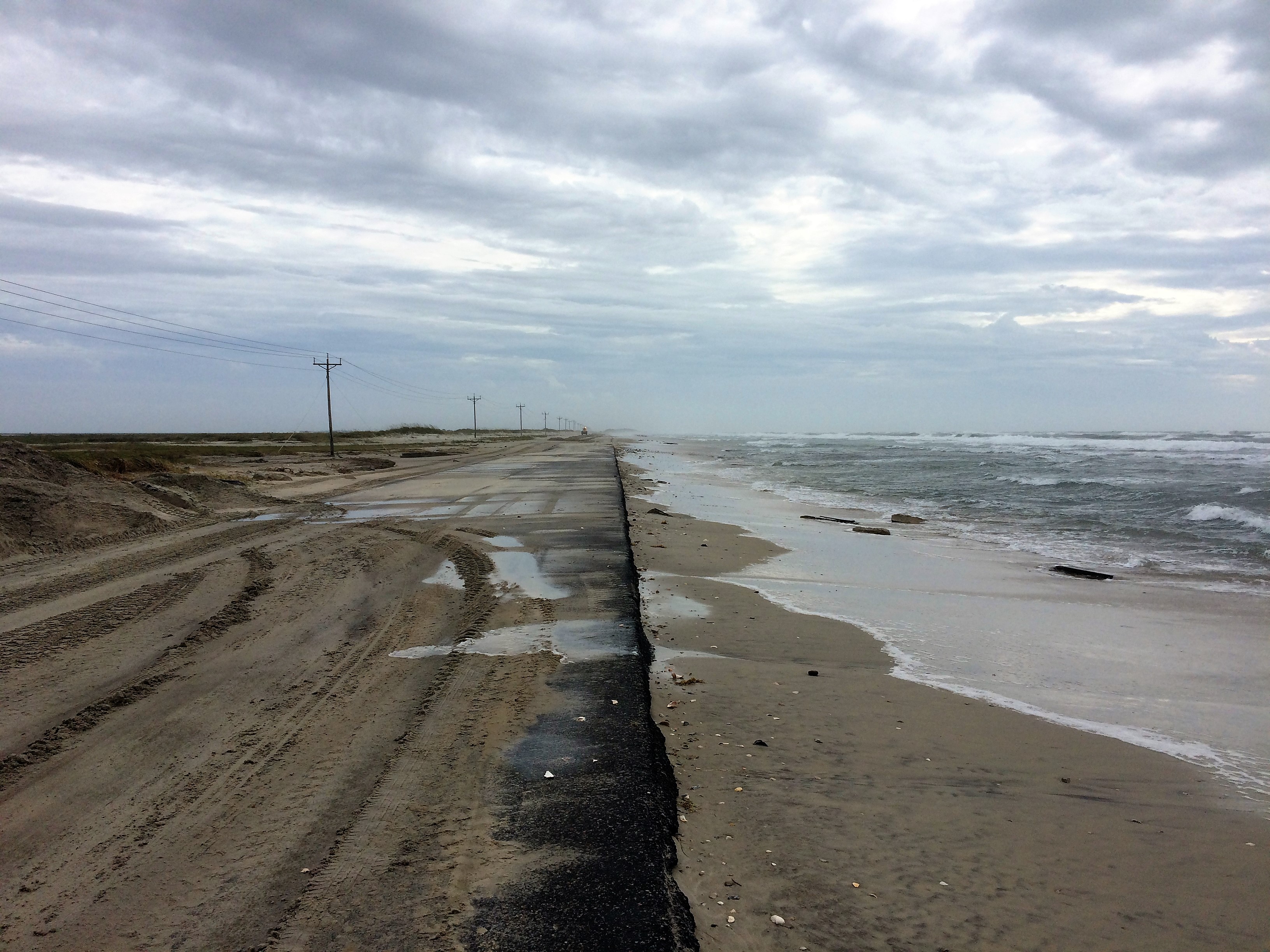 NC-12 Between Ramps 59 and 63 on Ocracoke Island. NC-12 Between Ramps 59 and 63 on Ocracoke Island