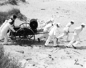 NPS Beach Apparatus Drill reenactment