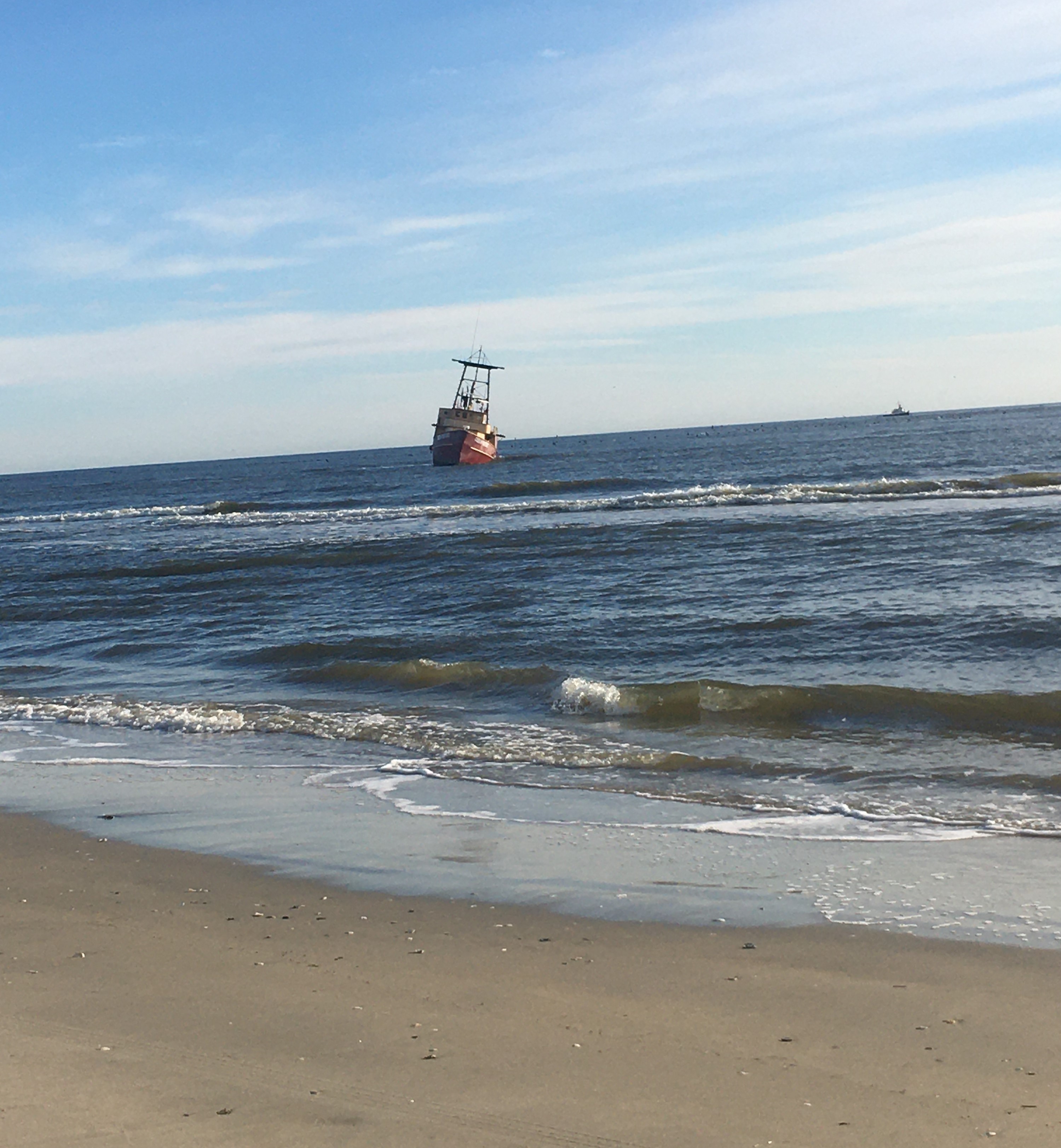 Ocean Pursuit grounded vessel on March 2, 2020.