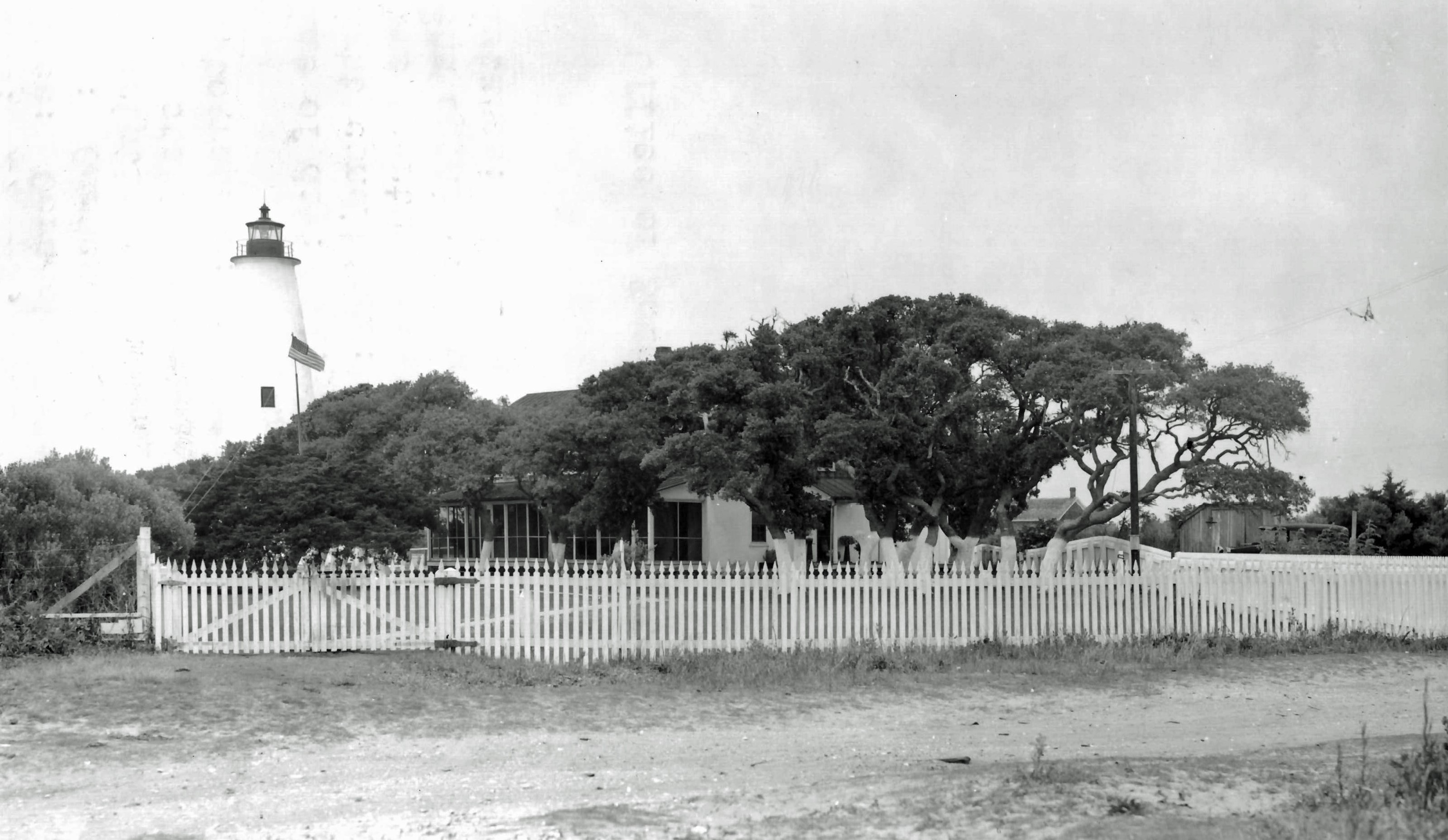 Ocracoke Light Station on May 29, 1941. Ocracoke Lighthouse on May 29, 1941.