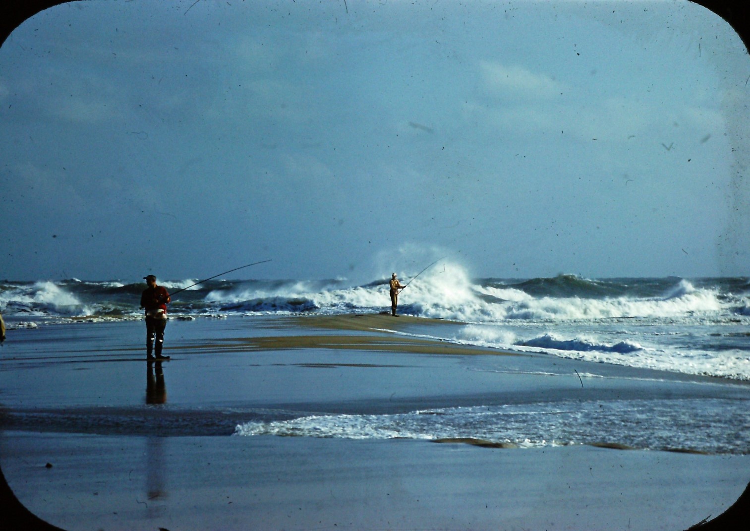 Surf fishing at Cape Point. Fishing at Cape Point.