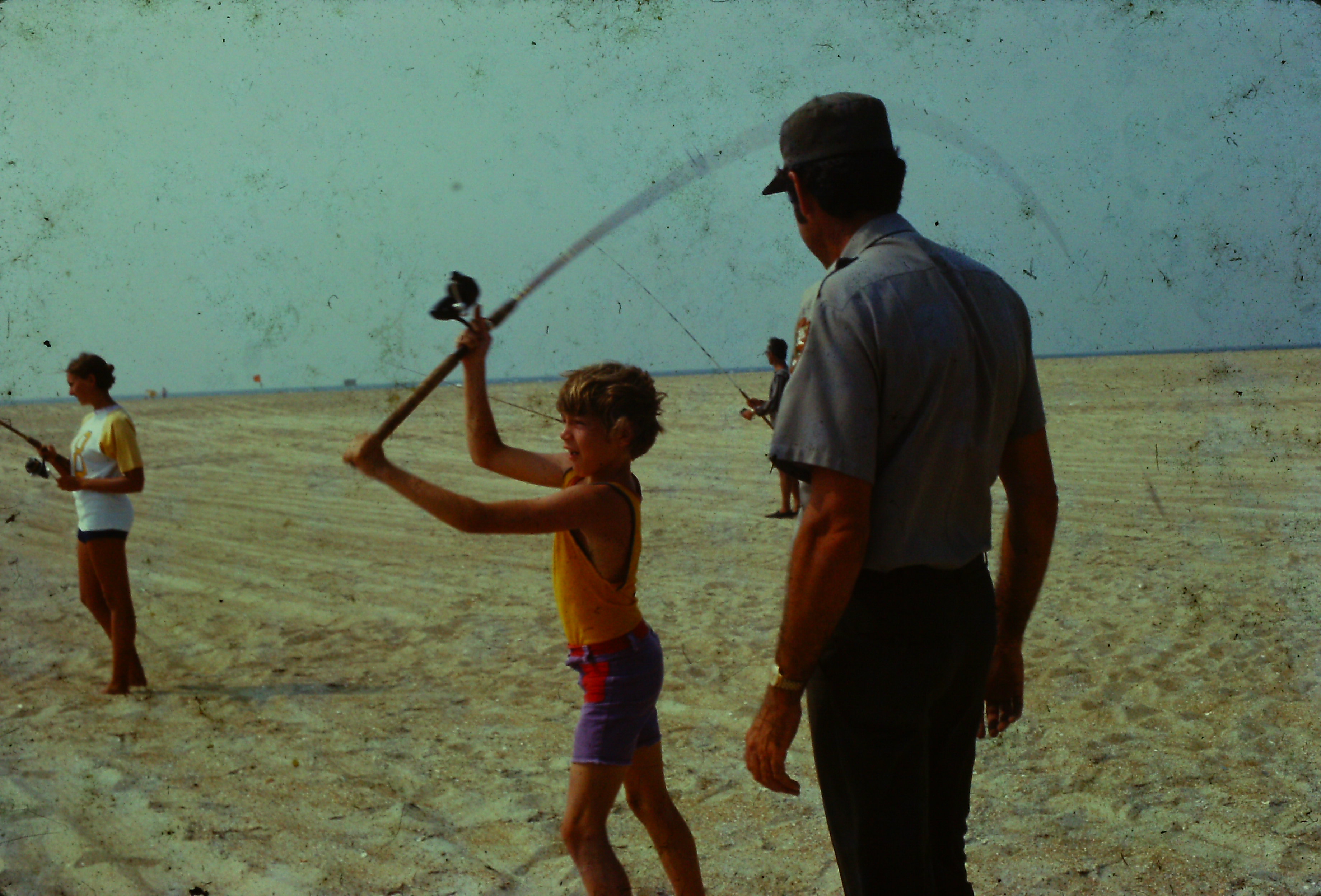 Young angler participating in a Fish with a Ranger clinic.