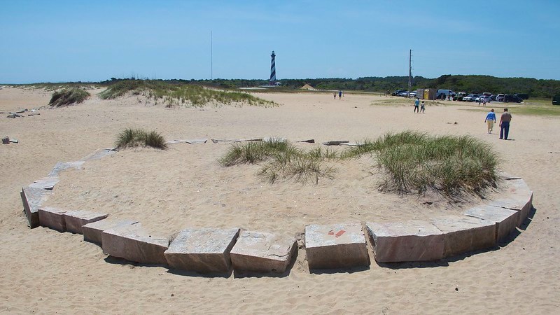 Cape Hatteras Lighthouse viewed from original location