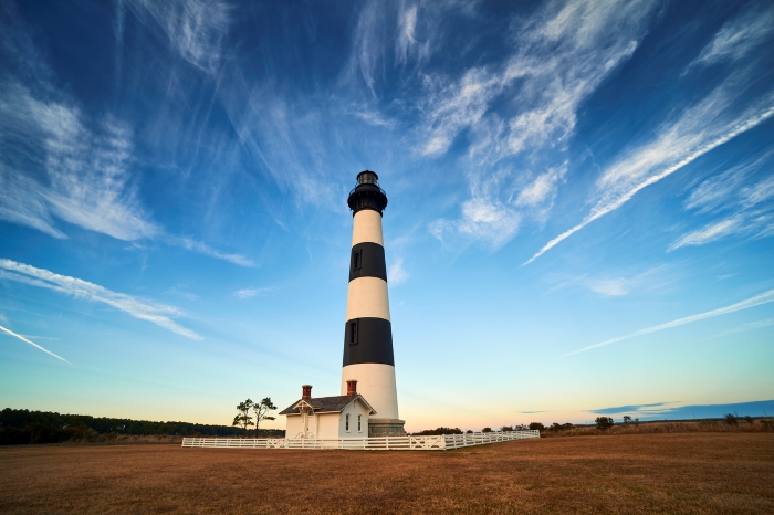 Photo of Bodie Island Lighthouse.