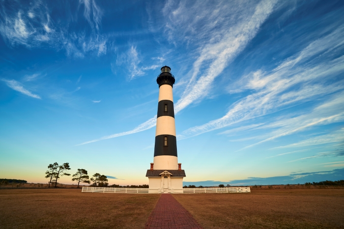 Photo of the Bodie Island Lighthouse. NPS/Kurt Moses.