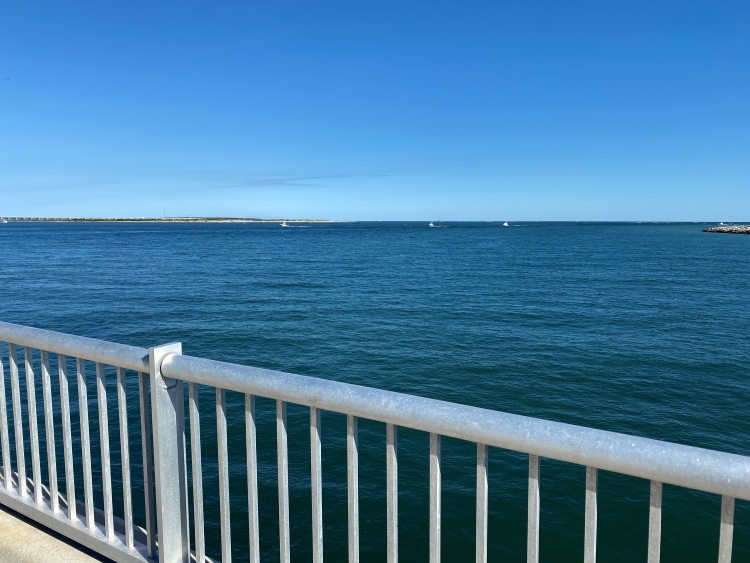 View from the Bonner Bridge Pier.