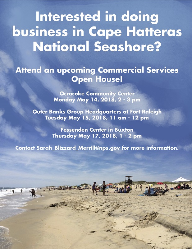 Cape Hatteras National Seashore 2018 Commercial Services Open House Information