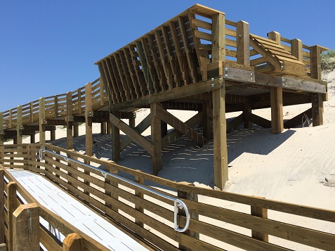Ocracoke Boardwalk and viewing platform