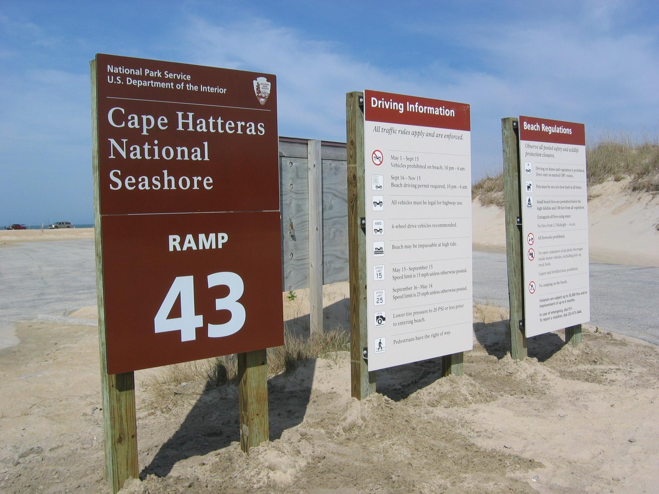 ORV Ramp Signs