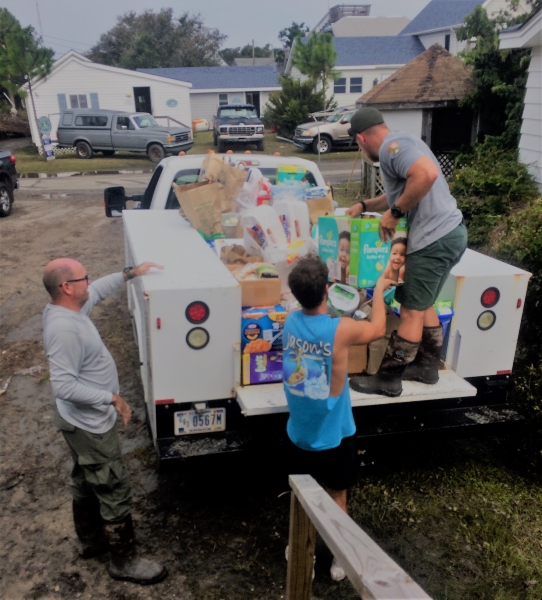 Cape Hatteras Staff Delivering Food, Water, and Other Essentials to Ocracoke Island Residents