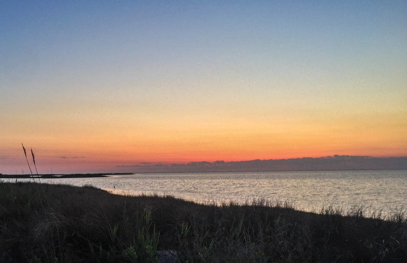 Sunset view from Ocracoke Island. Sunset view from Ocracoke Island.