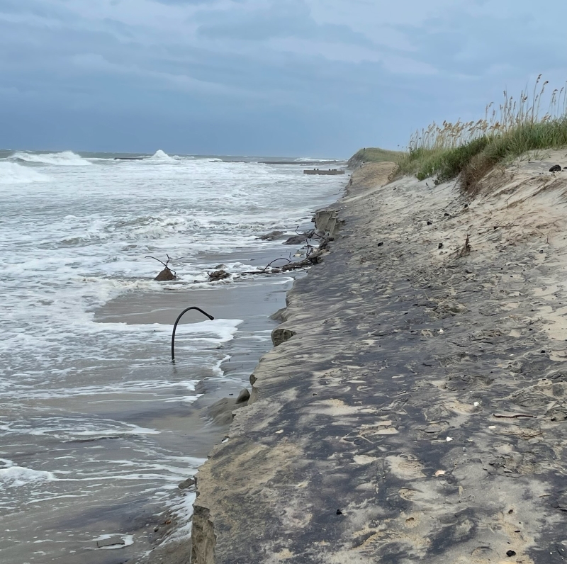 Image showing erosion along beach.