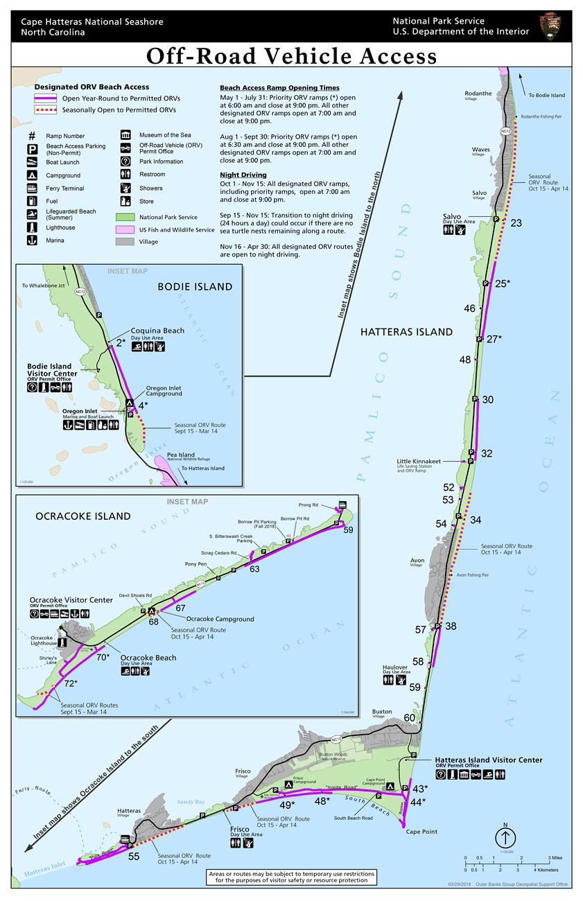 Cape Hatteras ORV Map