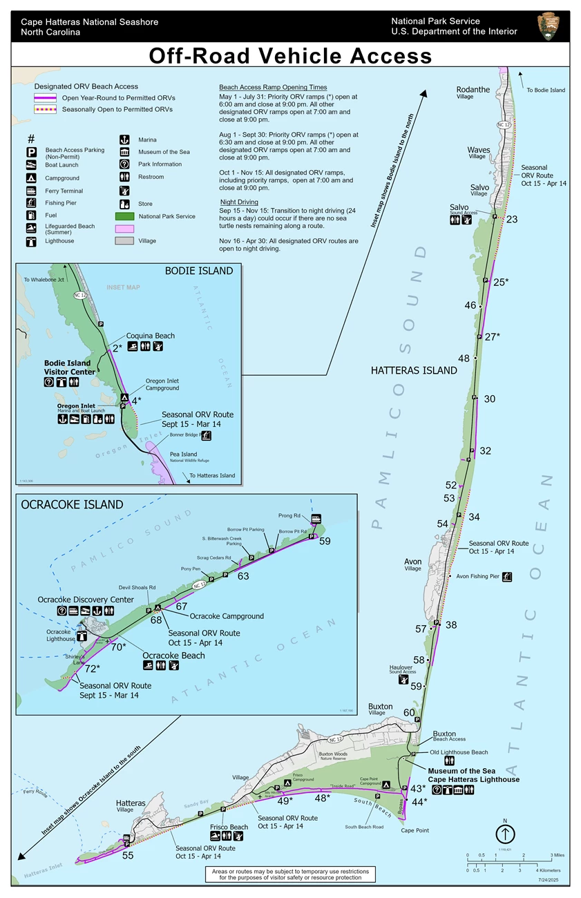 2025 ORV Route Access Map 2025 ORV Route Access Map