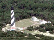 The Hatteras Island Visitor Center and Museum of the Sea are located at the Cape Hatteras Lighthouse