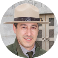 Superintendent Dave Hallac at the Wright Brothers Monument