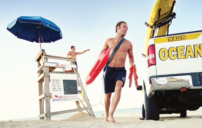 lifeguard on the beach