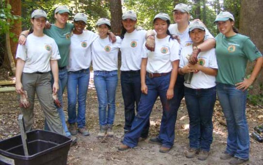 Chippokes Youth Crew on the Trail