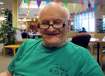 old man sitting inside old man sitting inside