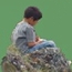 Image of boy studying