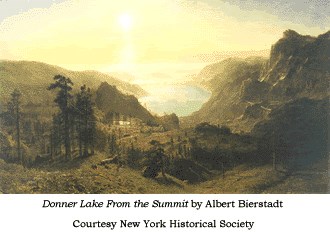 Albert Bierstadt painting of Donner Lake