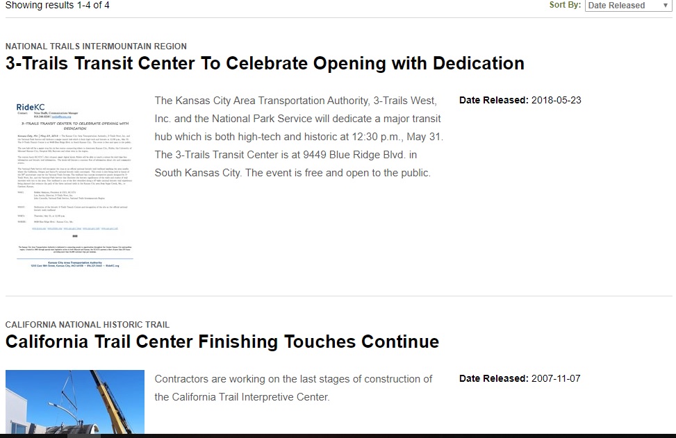 News California National Historic Trail (U S National Park Service)