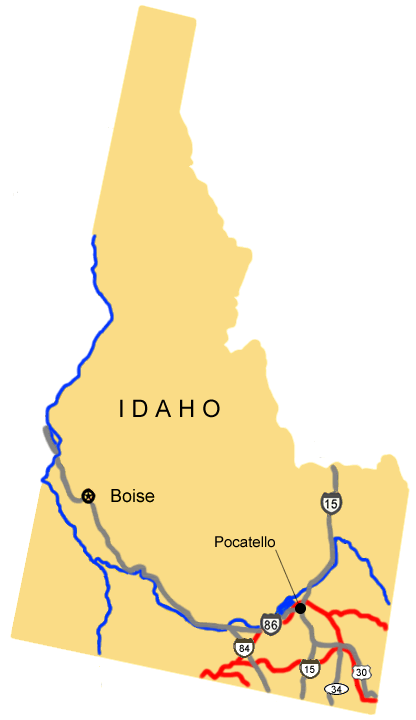 Auto Tour Route driving directions across Idaho.