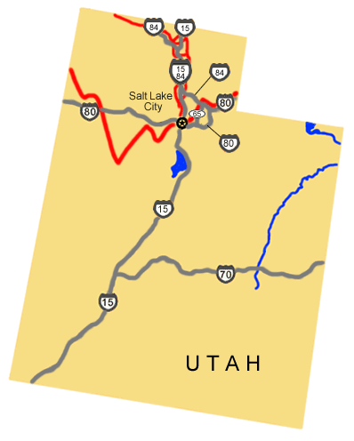 Auto Tour Route driving directions across Utah.