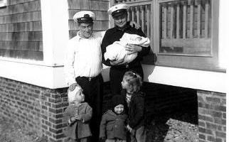 Lighthouse Keeper, Surfman, and visiting family