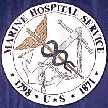 Marine Hospital Service logo from flag