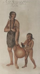 Secotan (Algonkain) Woman and Child