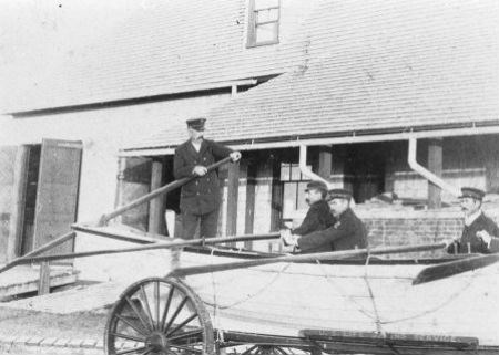 The crew of the Portsmouth Life-Saving Station, prior to 1915.