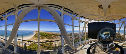 Panorama view from lantern room.