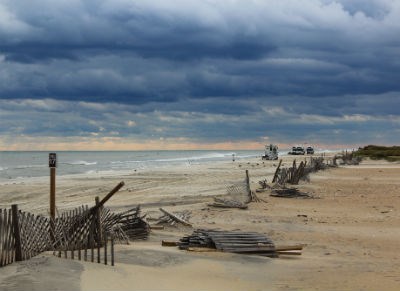 Storm clouds move in over Cape Lookout National Seashore.